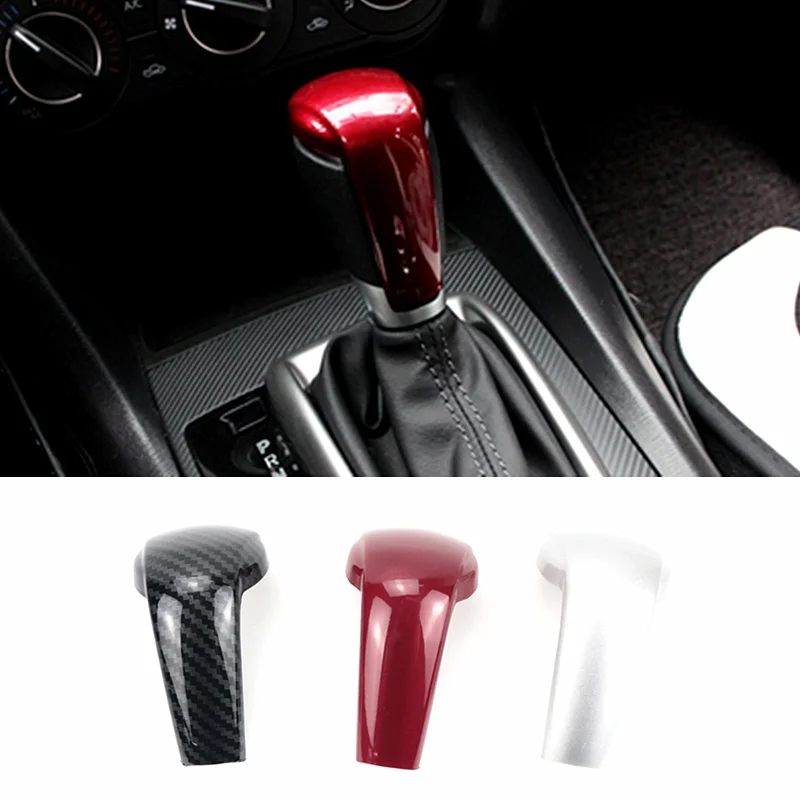 Car Accessories ABS Carbon Fiber Shift Knob Stick Cover For Mazda 2 3 Axela 6 Atenza CX-3 CX-5 CX-9 CX3 CX5 CX9 2014-2021