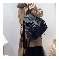 Di modo Zaino In Nylon per Le Donne Ragazze Borse Da Scuola 2020 nero Multi-Tasca borsa Da Viaggio Zaini Femminile bolso hombro mujer Mochilas