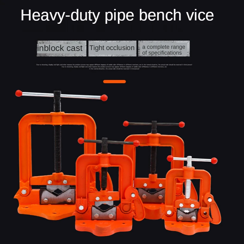 Heavy duty pipe pliers bench vise multi - specification pressure pliers manual clamp pipe gantry frame bench tools