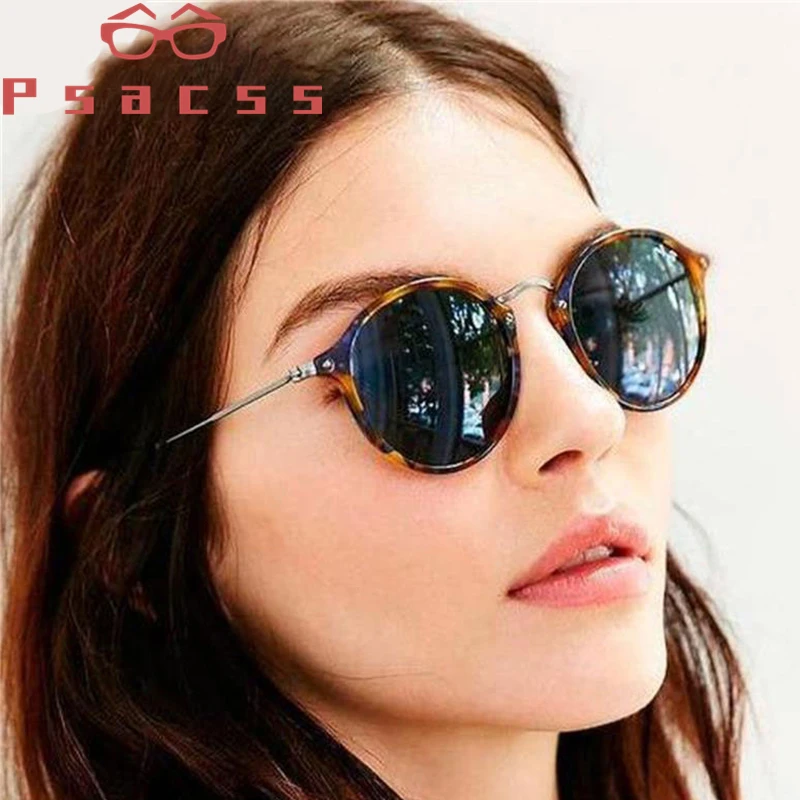 Psacss NEW Circle Polarized/unpolarized Sunglasses Women/Men Vintage Round Sun Glasses High Quality Sunglass lentes de sol UV400