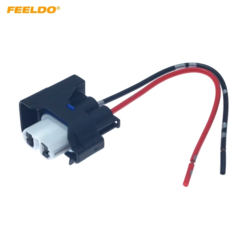 

FEELDO 20Pcs Car H11 Headlight Lamp Holder Adapter For Ford Base Bulb Socket Electrical Wire Connector Wiring Harness