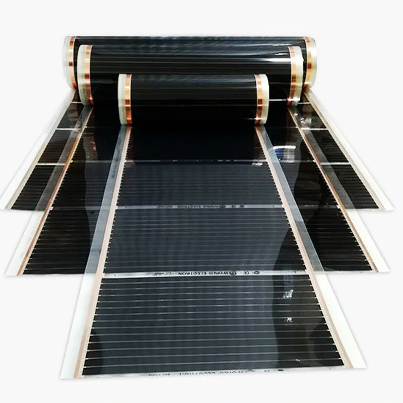 Graphene carbon crystal electrothermal film 400W/M2 floor heating wall heating safe energy saving constant temperature