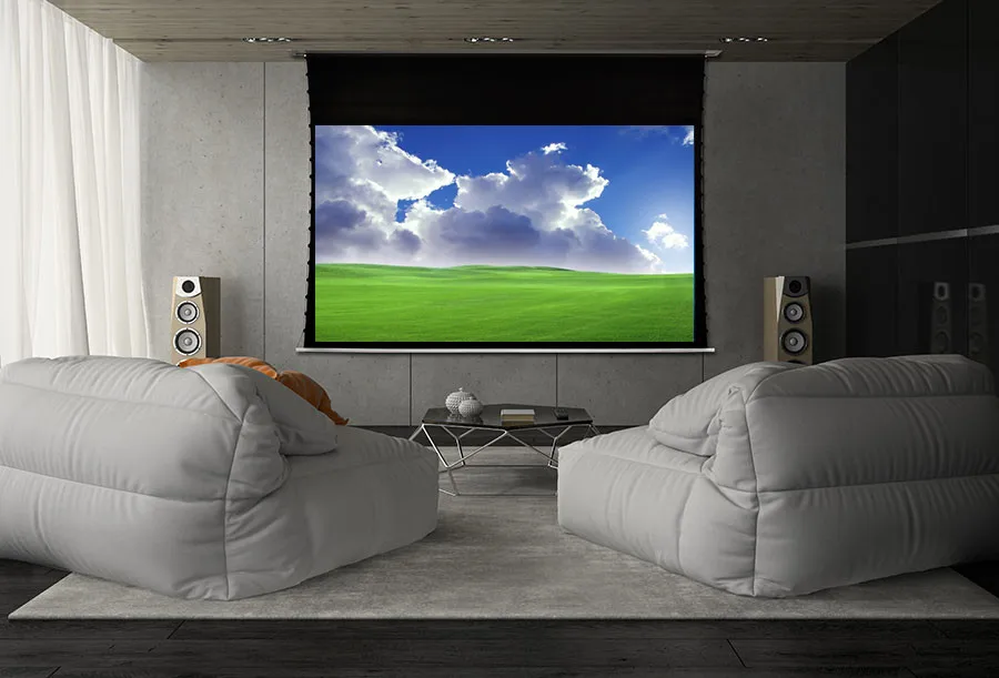 MIVISION 8K Schwarz Diamant/Kristall Umgebungs Licht Ablehnung ALR CLR Elektrische Einbau In-Decke Projektor Bildschirm, v1ALR – Detail 6
