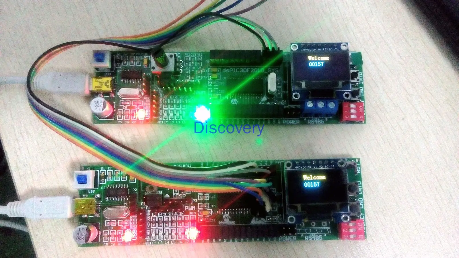 DsPIC-Placa de desarrollo DsPIC, placa de desarrollo DsPIC, experimento, DsPIC30F2010, DsPIC30F2012