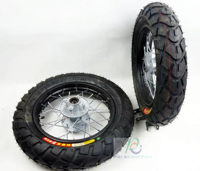 12 inch 120/70-12 Vacuum tire free wheel phub-12HF