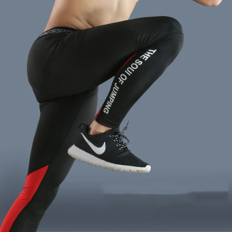 Men\'s Compression Pants Men Training Gym Leggings Skinny Bodybuilding Training Leggings Sport Pants Trousers Men Running Tights