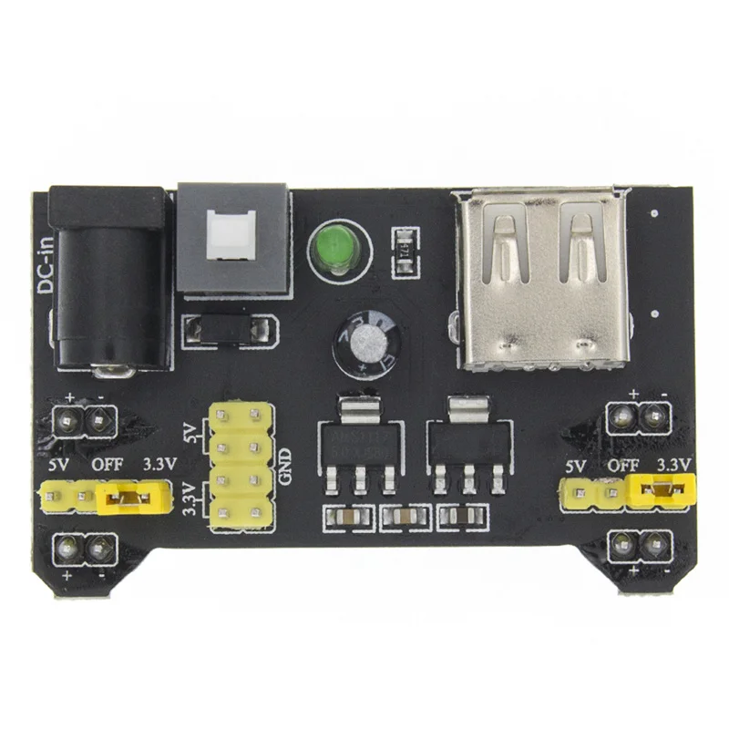 1pcs MB102 830 Point Breadboard : A. 1 termiPower Supply Module 3.3V 5V MB-102 Solderless Bread Board DIY Dedicated Power Module