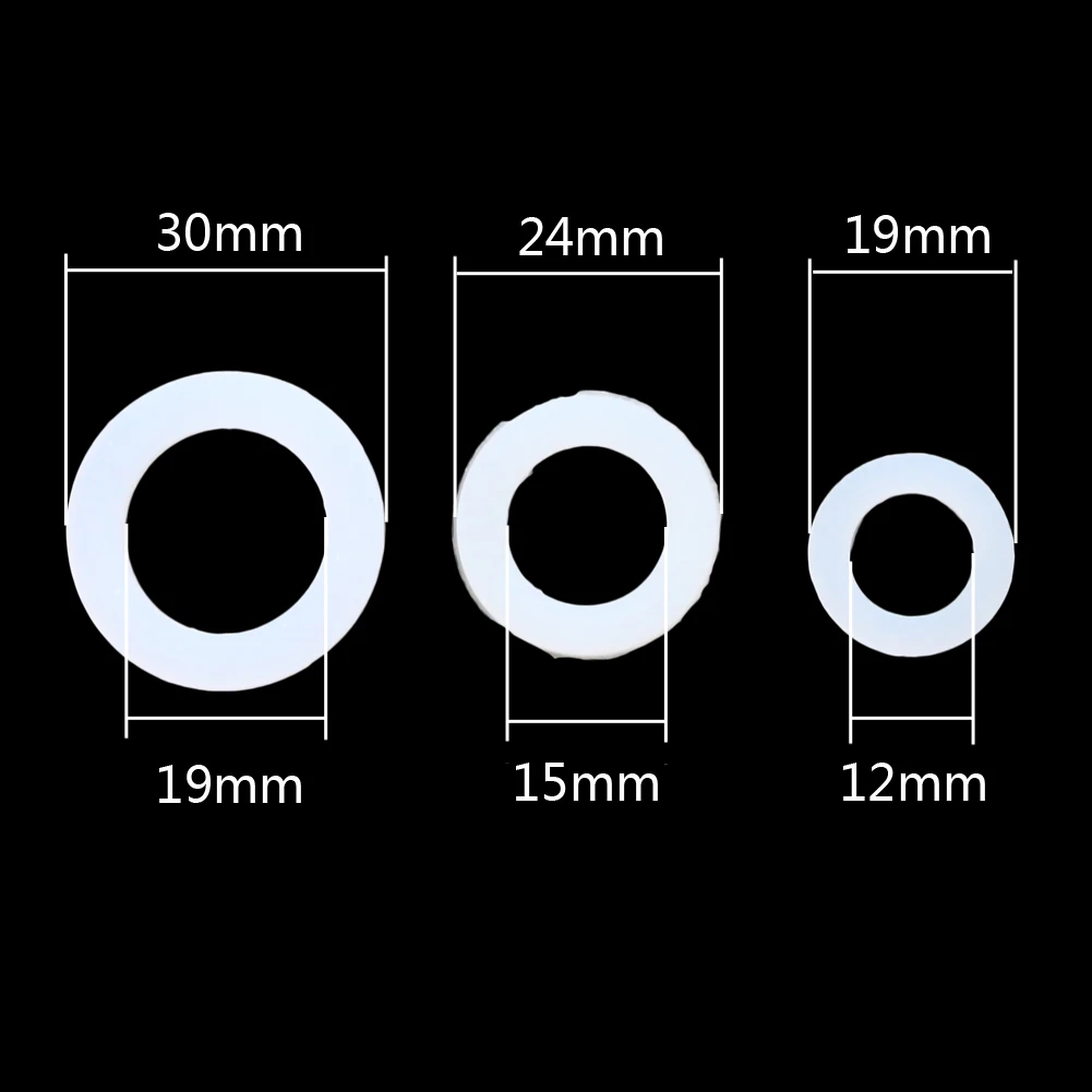 1/2 "3/4" 1 "uszczelki silikonowe złącza wodne pierścienie uszczelniające uszczelka płaska uszczelka podkładki elementy mocujące akcesoria podkładka zapobiegająca wyciekom — zdjęcie 3
