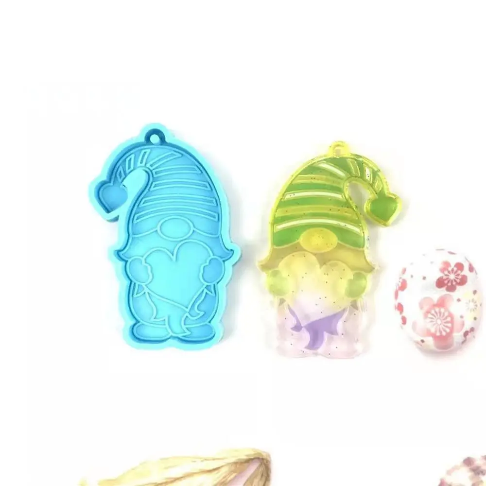 

Cake Tools Merry Christmas Candy Chocolate Garden Elves Mold Christmas Keychain Molds Jewelry Making Tool Silicone Moulds