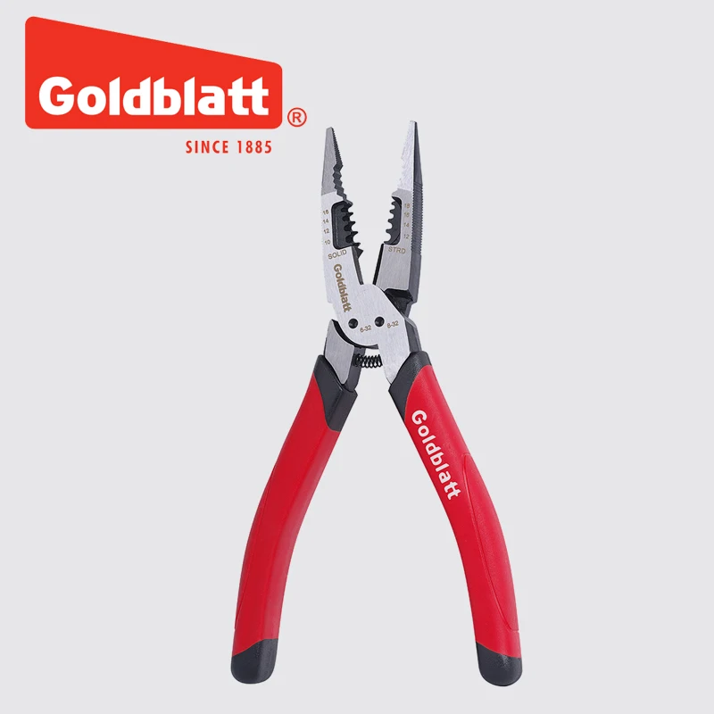 Goldblatt 8 pollici Lungo Naso Pinze Multi Functional Pinza Cable Wire Cutter Pinza wire stripper