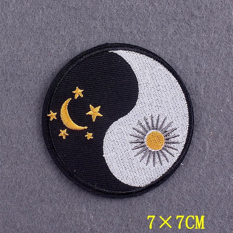 Adventure Camping Clothing Thermo Adhesive Patches On Clothes DIY Sun Stripes Clothing Stickers Sea Wave Badges On Backpack