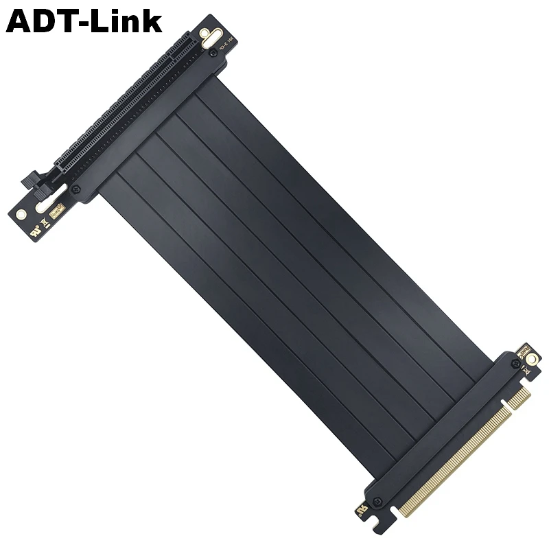 High-Speed PCIE 3.0 16x Riser Cable Premium PCI Express Extension Card 90 Degree Socket with Universal Screw Holes