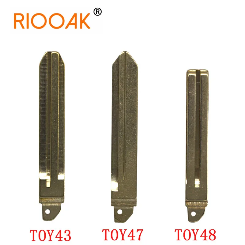 Car Remote Key Flip Blade For Toyota Corolla Camry Crown RAV4 Prado Avalon Lexus TOY43 TOY47 TOY48 Uncut Metal Key