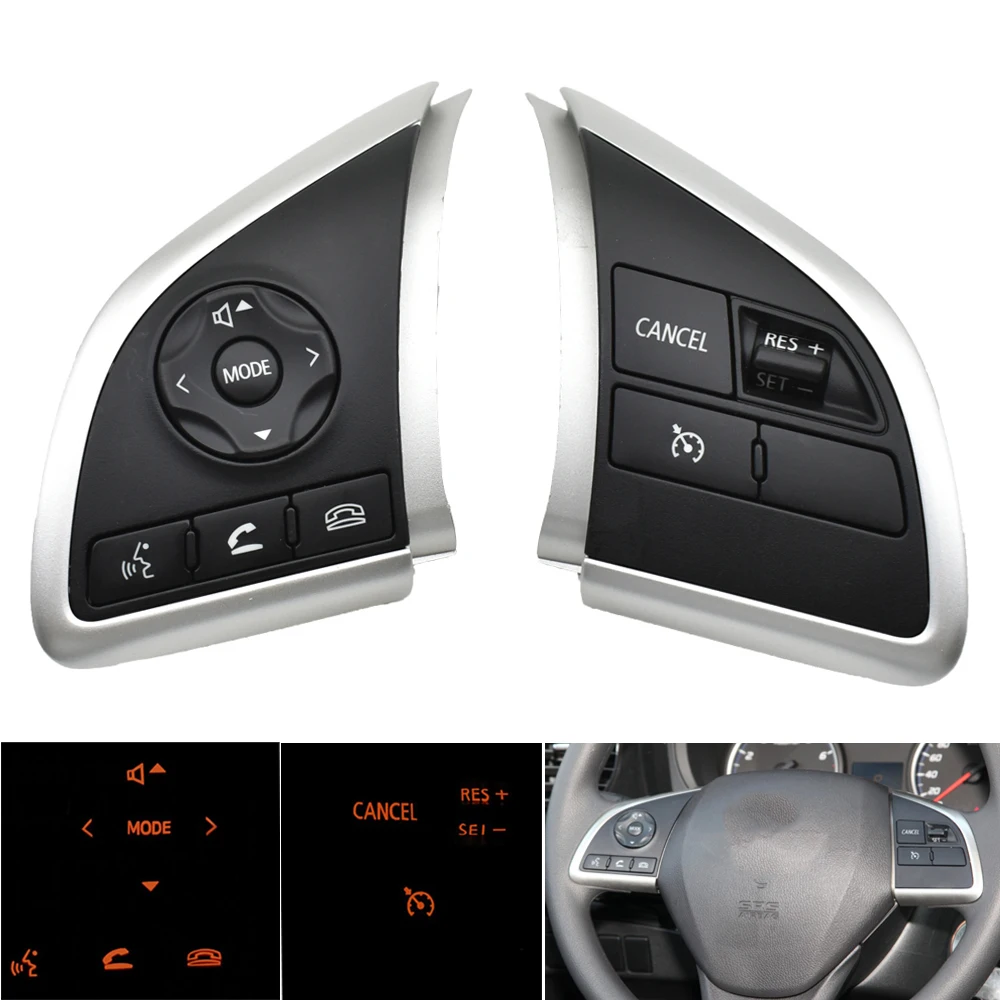 

Cruise Speed Control Switch Steering Wheel Buttons Bluetooth Audio Volume For Mitsubishi ASX 13-22 ASH 2013 -2019