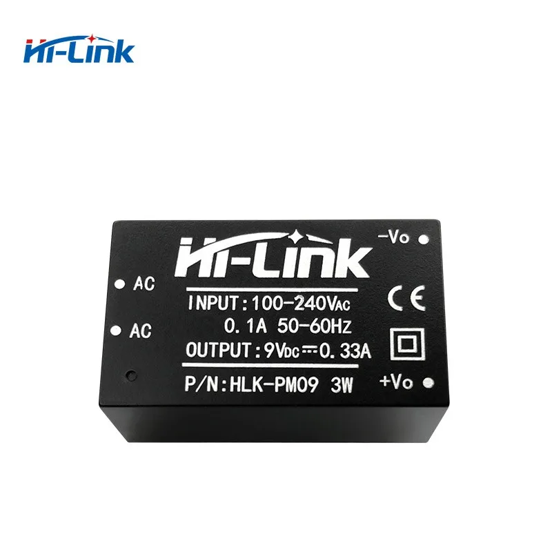 

Free Shipping Hi-Link 110V 120V 220V to 9V 330ma 3w HLK-PM09 AC DC Power Supply Module