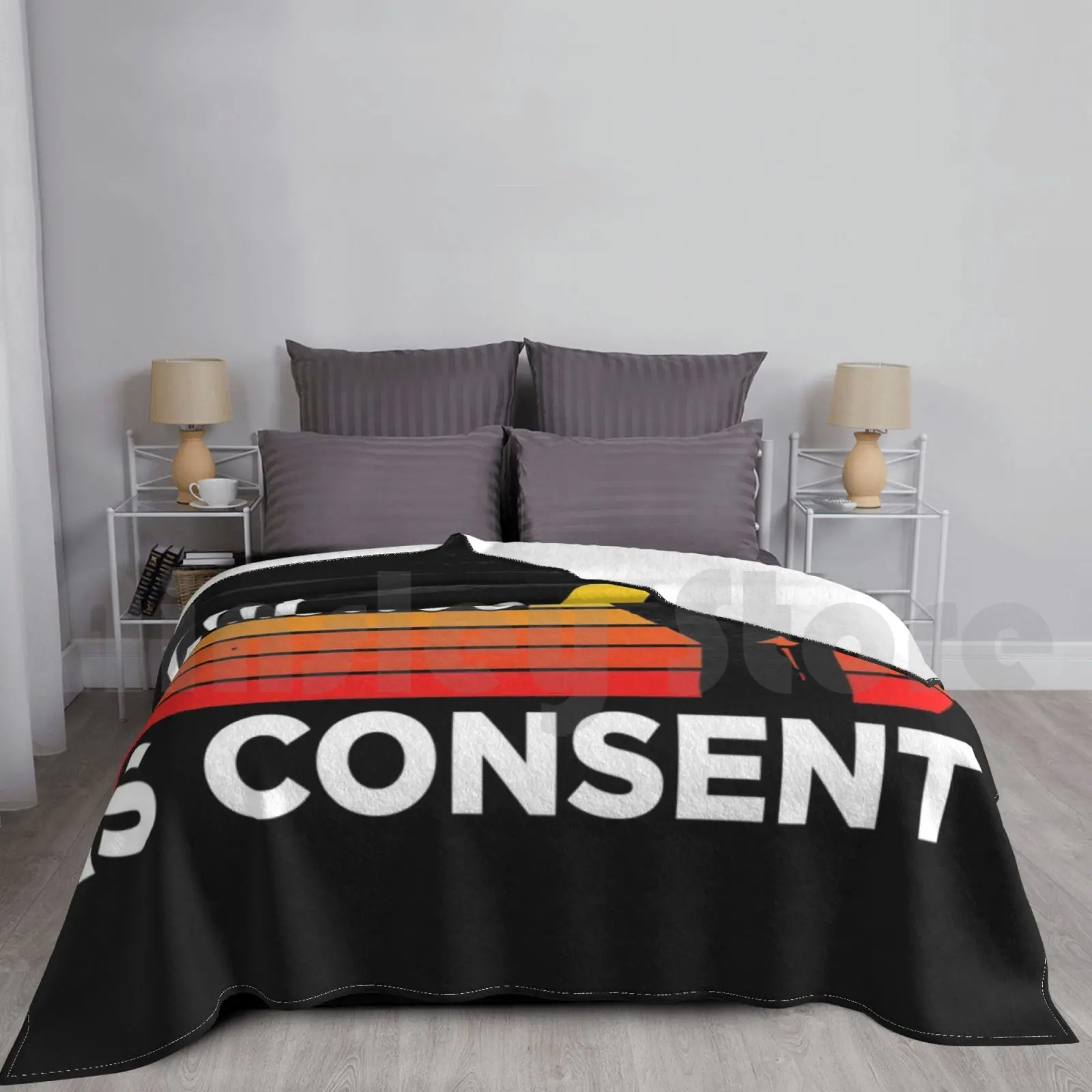 

Silence Is Betrayal Blanket For Sofa Bed Travel White Consent Black Black Lives Matter Silence Betrayal Violence