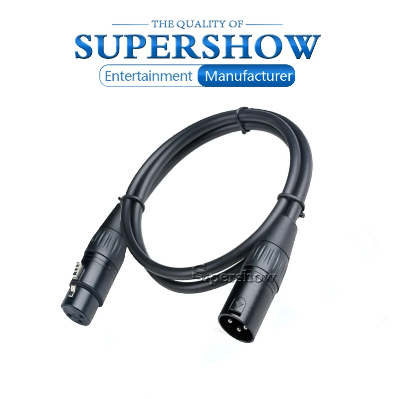 3-pin Connector Signal DMX Cable (1M-15M) DMX512 Stage Lighting Signal Cable LED Par Light Moving Head Light