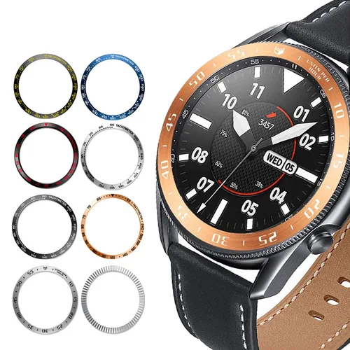 Anillo biselado para Samsung Galaxy Watch 4 classic 46mm/42mm Gear S3 Frontier/Classic Metal Protector Galaxy watch 3 45mm/41mm