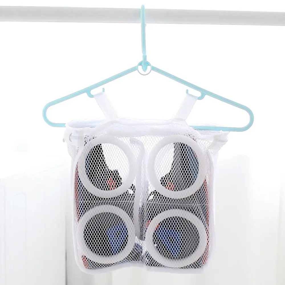 

3D Storage Organizer Bag Mesh Laundry Shoes Bags Dry Shoe Organizer Portable Washing bags home slippers 28 x 26 x 8 cm