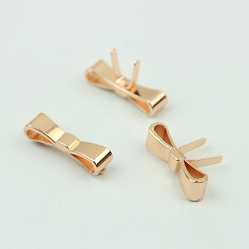 2pcs Metal Bowknot Buckle Fashion Decoration Shoes Clasp for DIY Handbag Bag Garments Hardware Closure Bag Parts Accessories