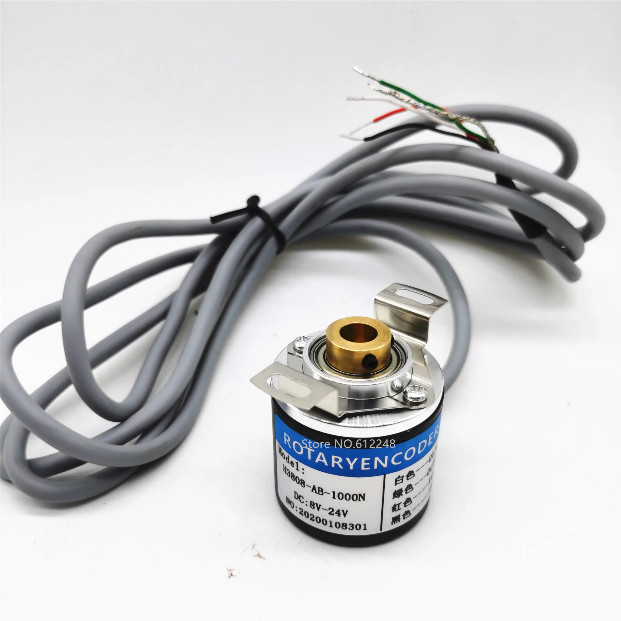 Rotary Encoder 1000 Pulse AB Phase NPN PNPIndustrial Hollow Shaft Encoder 100 200 360 400 620 700 Pulse HN3810-AB-2000N