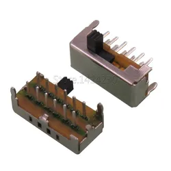20Pcs Toggle switch SK24D02G4 SK24D02VG4 12Pin 2P4T Slide Switch Handle High 4MM SK-24D02