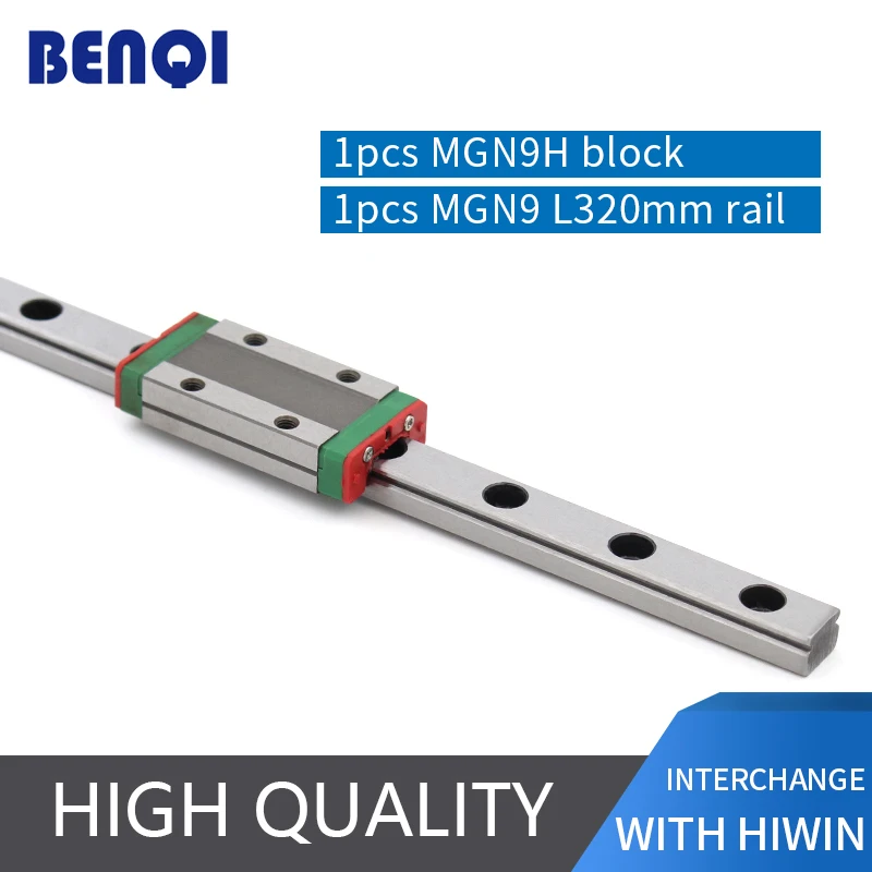 customized 320mm long linear guide rail MGN9 + linear block MGN9H