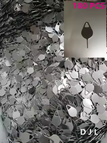 100pcs Sim Card Tray Removal Eject Pin Key Tool Stainless Steel Needle fo Samsung for Huawei xiaomi S21 S7 S8
