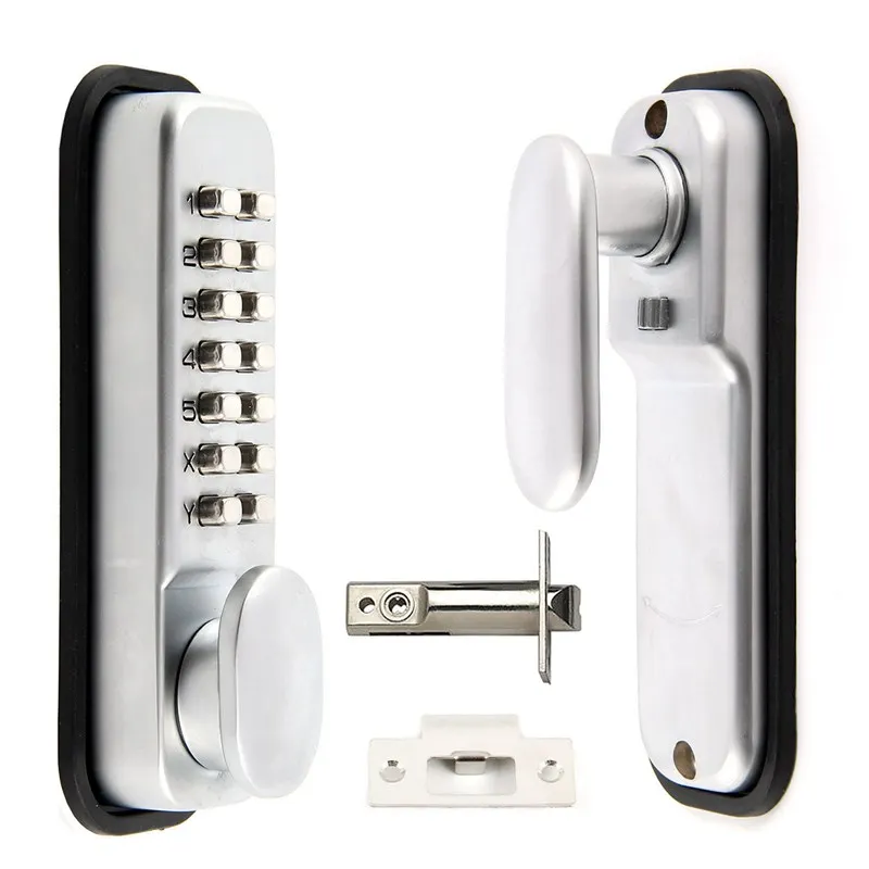 Digital Push Button Door Lock Key Pad Code Combination Access Mechanical Keyless Retail