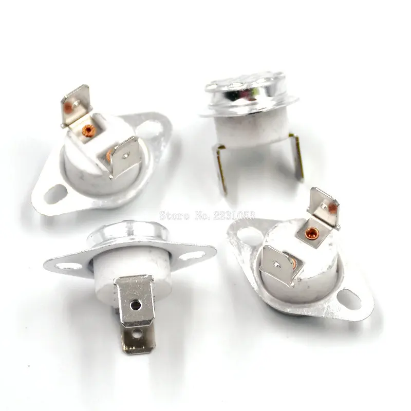 2PCS Thermostat KSD301/KSD302 40~300C Ceramics 16A250V 45C 50C 55C 60C 75C 80C 85C 90C 95C degrees Normally Closed open