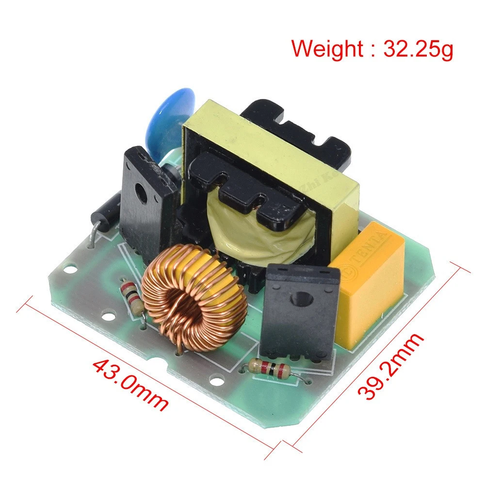 12V to 220V Step UP Power Module 40W DC-AC Boost Inverter Module Dual Channel Inverse Converter Booster Module Power Regulator