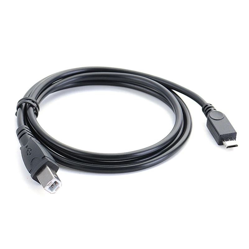 1m 3.2ft Micro USB Male To USB B Type Male Data OTG Cable For Mobile Tablet Printer