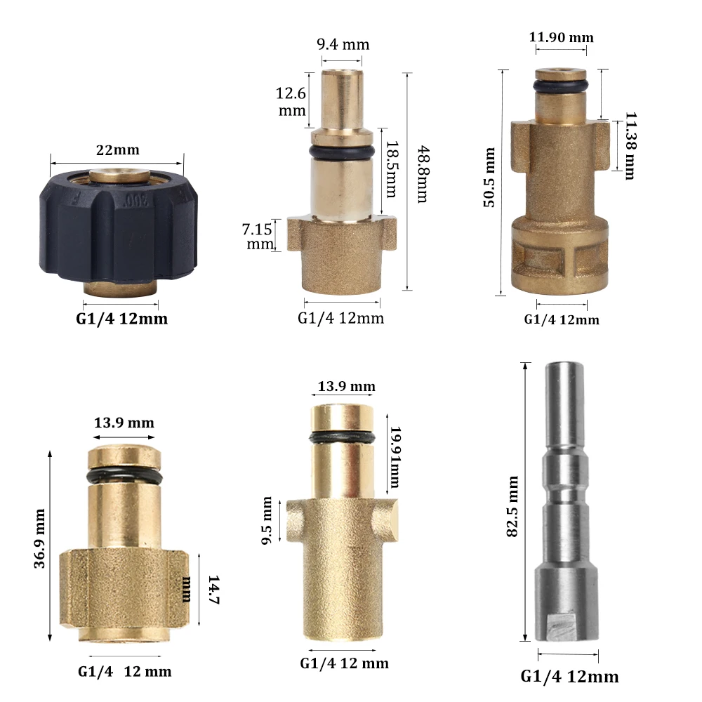 Foam Lance Adapter Fitting for Black Decker Connector Adapter For Foam Nozzle High Pressure Washer