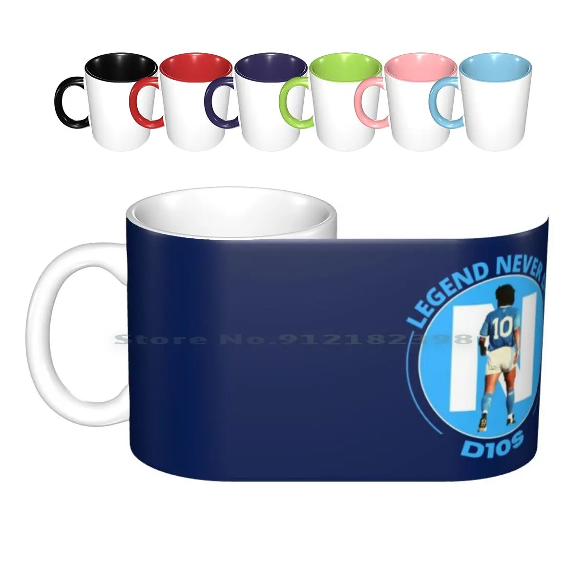 Legend Never Die D10s Maradona , Napoli Ceramic Mugs Coffee Cups Milk Tea Mug Maradona Napoli Football Soccer Argentina Diego