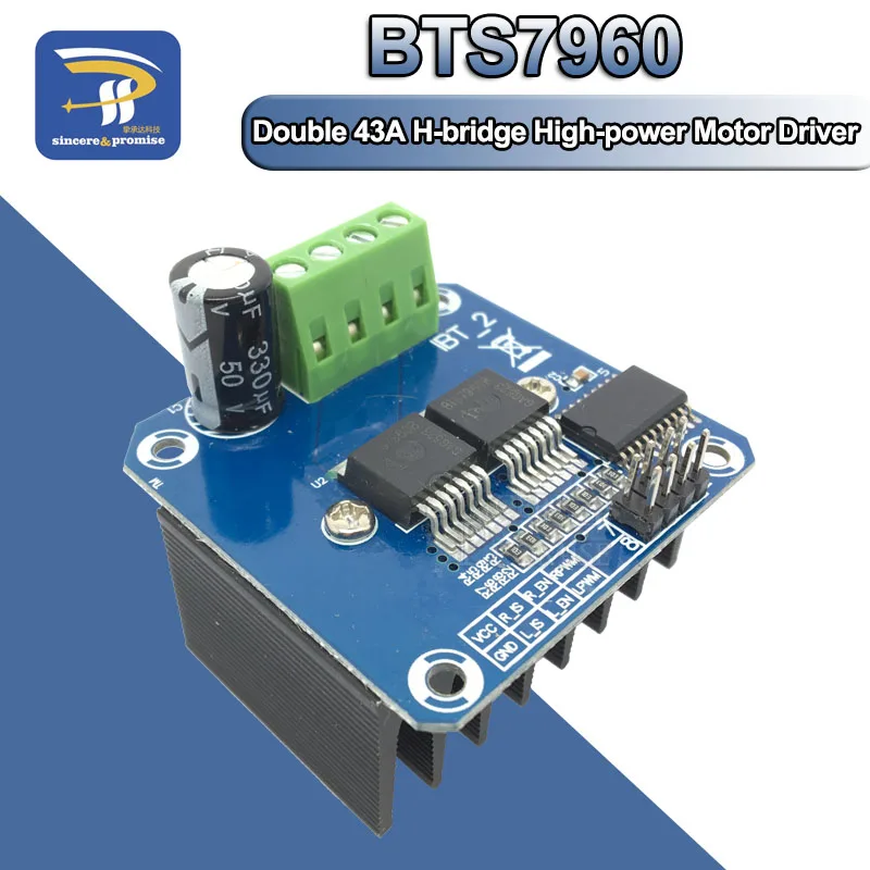 Double BTS7960 BTS7960B DC 43A Stepper Motor Driver Module H-Bridge PWM Module DIY Smart Car Current diagnostic