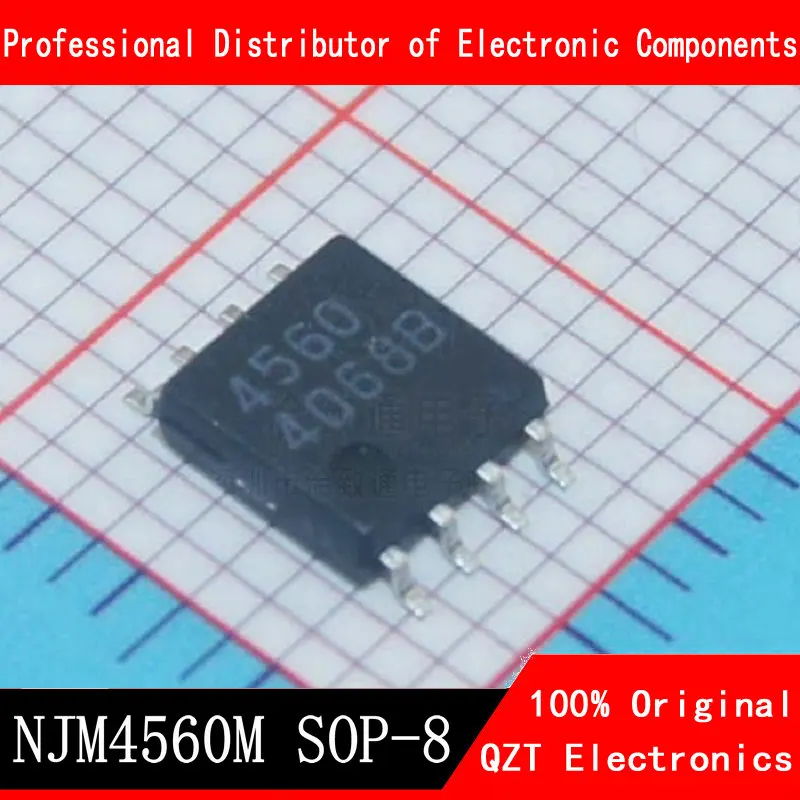 10PCS NJM4560M 4560 SOP-8 NJM4560 SOP 4560M 4560 SOP8 Dual Operational Amplifier original authentic