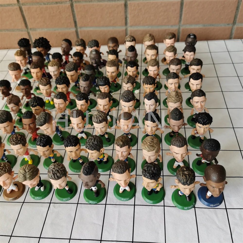 Originele Multi-Stijl Voetbal Ster Pop Hand Gemaakt Model Kinderen Party Speelhuis Speelgoed