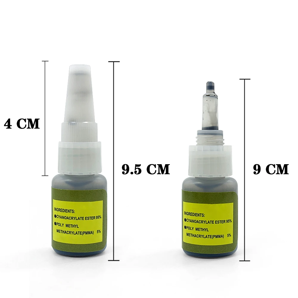 つけまつげ用速乾性接着剤,つけまつげ用防水エクステンション,黒,10ml