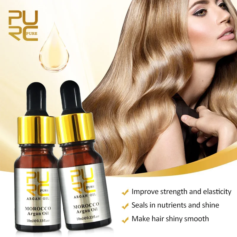 PURC Morocco Argan Oil Nourishing Hair Smoothing Straightening Repair Damaged Hair Scalp Treatment Hair Care Product