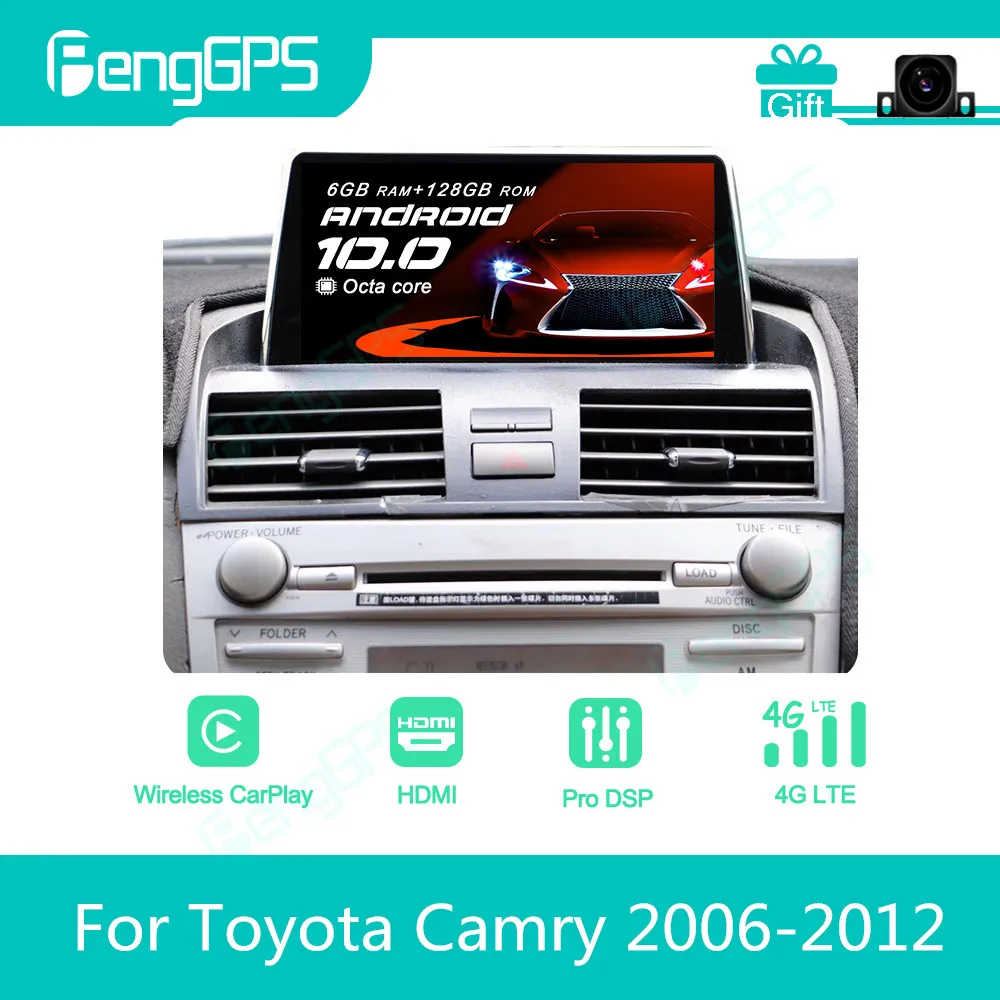 For Toyota Camry 2006 - 2012 Android Car Radio Stereo Autoradio 2Din Multimedia Player GPS Navi unit Touch Screen Display