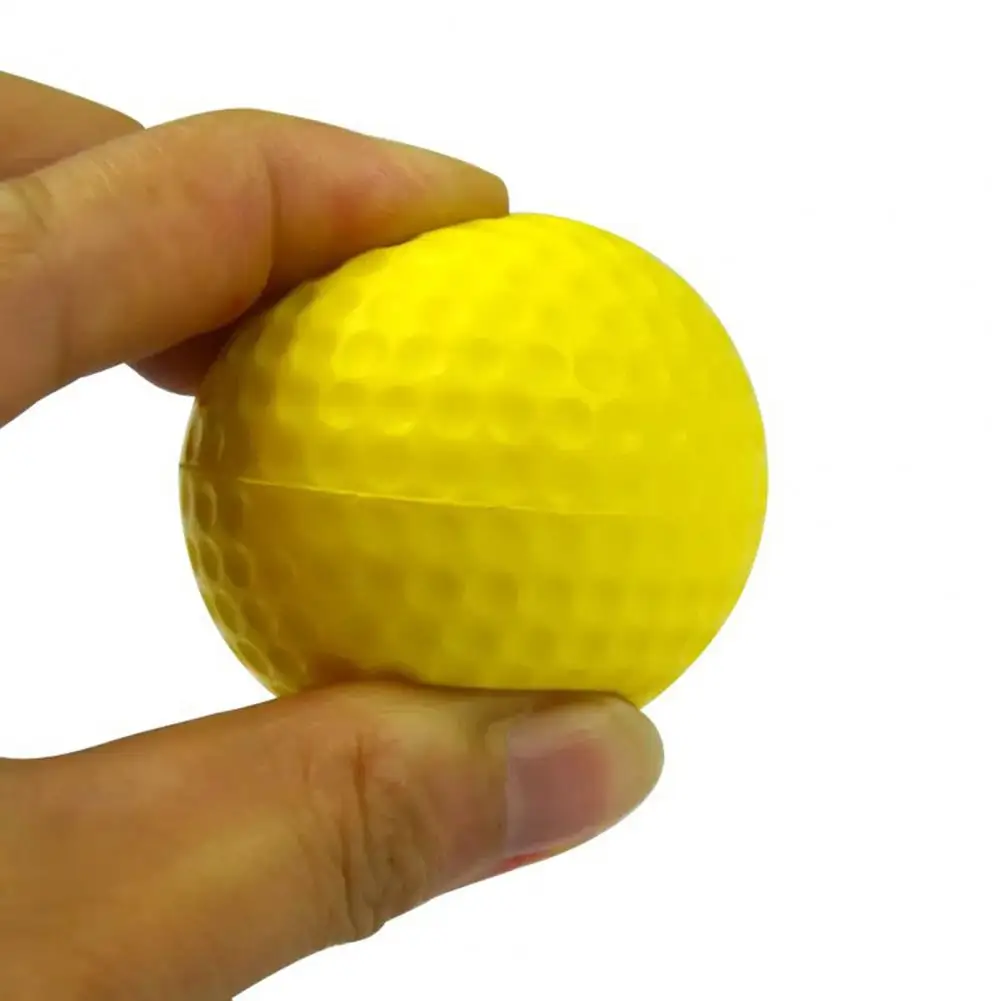 2Pcs Portable Solid Golf Balls Elastic High Visibility Eco-friendly Safety Golf Practice Balls Children Toys for Golf Practice 