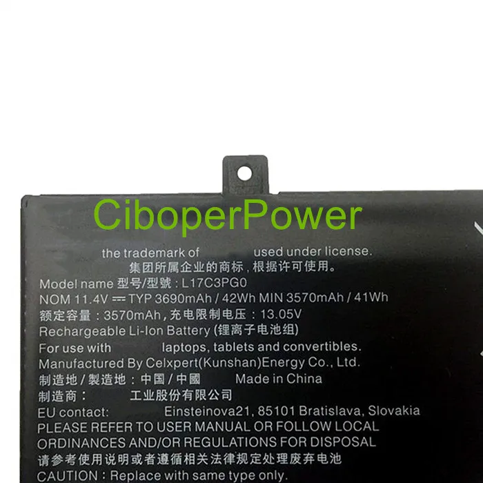 Batteria Del Computer Portatile di qualità originale Per V530-14 V530-15 L17M2PB4 L17M2PB3 L17L2PB3 L17L2PB4 L17C2PB3 L17C2PB4