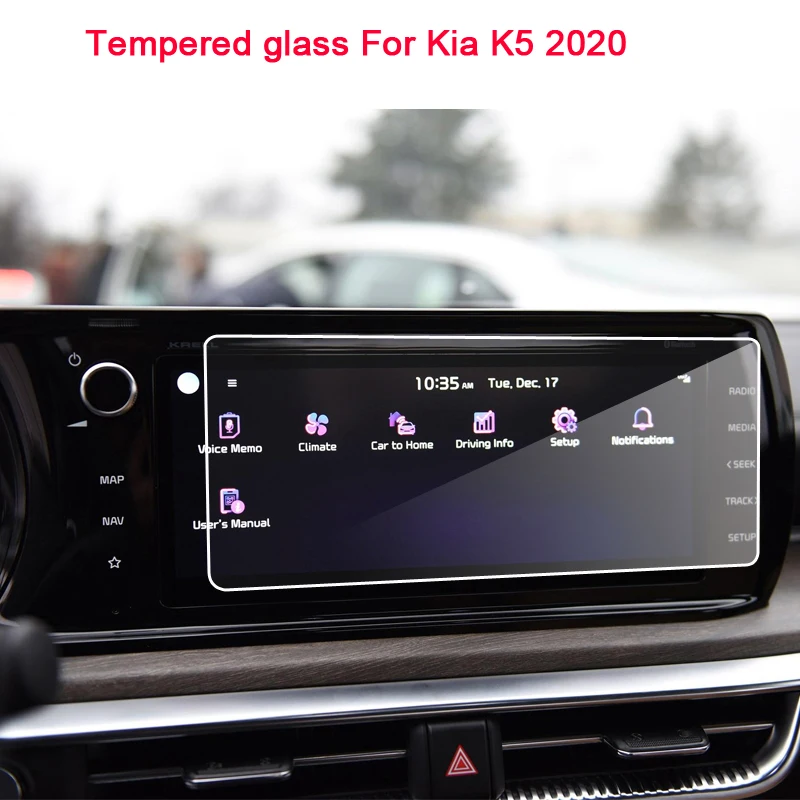 9H Tempered Glass LCD Screen Protective Film Sticker for Kia K5 2020 Car Navigtion