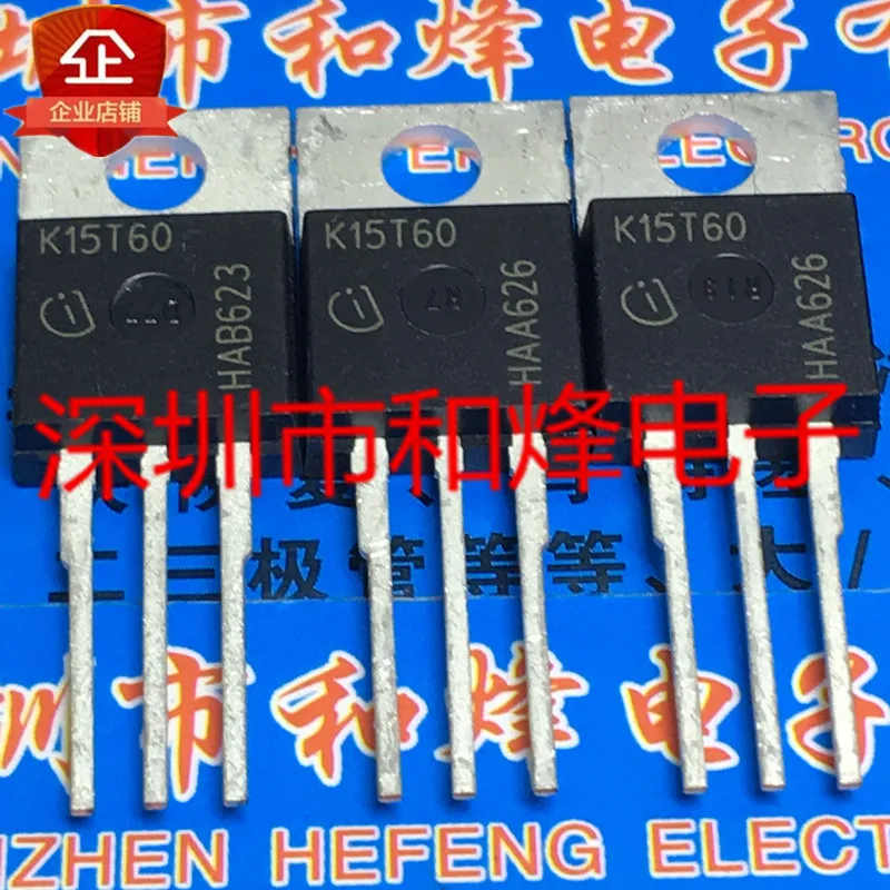 10PCS   K15T60 IKP15N60T  TO-220 600V 15A