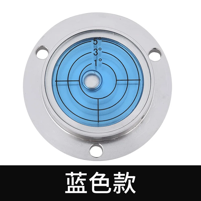 Nível de bolha de alta precisão, nível de bolha, contas de bolha com flange, nível de bolha de metal redondo
