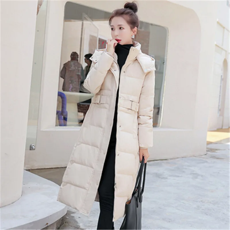 WomenWith Cotton Jacket Winter Coat Cultivate Morality Fashion Cotton Coat Hoodie Warm New Winter Detachable Hat Thick ParkaA657