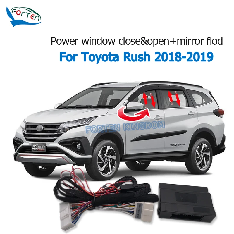 Forten Kingdom Car Side Rear View Mirror Fold Close Auto Window Closer Open Module Kit For Toyota Rush 2018-2023 ​