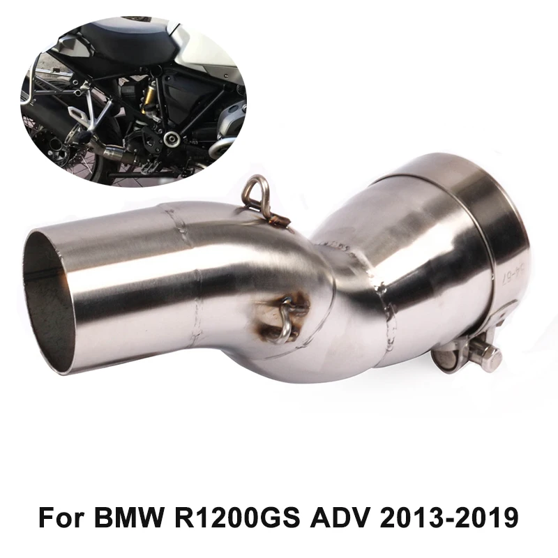 

Motorcycle Exhaust Muffler Mid Connect Pipe Slip for BMW R1200GS ADV 2013-2019