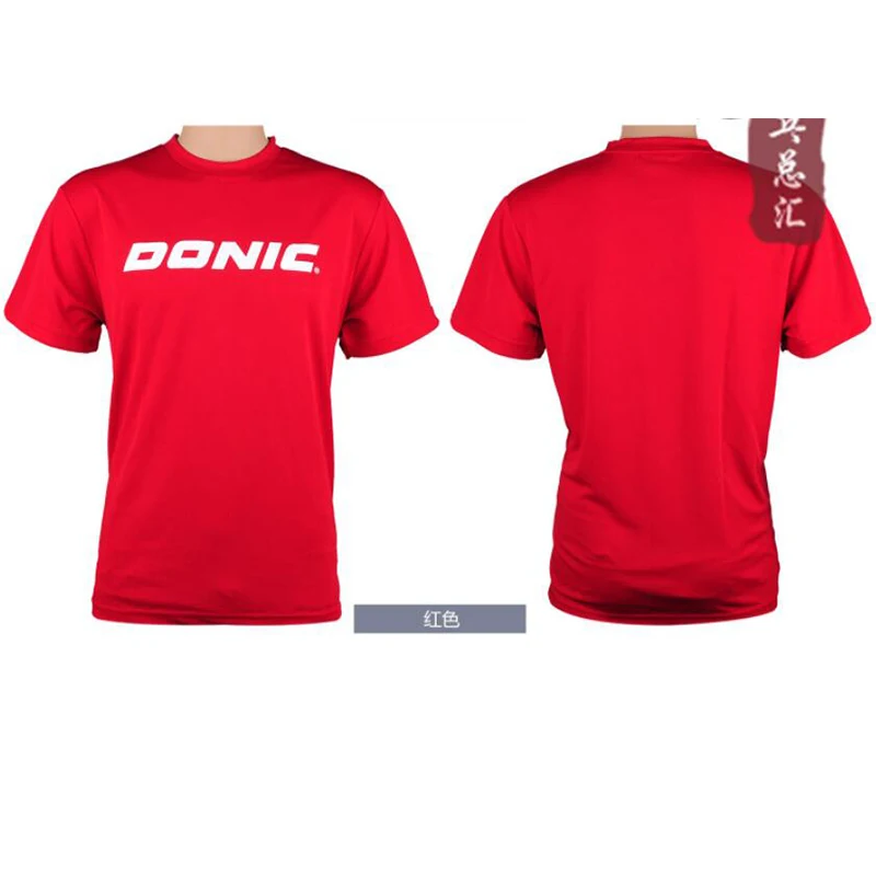 Donic-Unisex Table Tennis T-Shirt, Ping Pong Game, Original