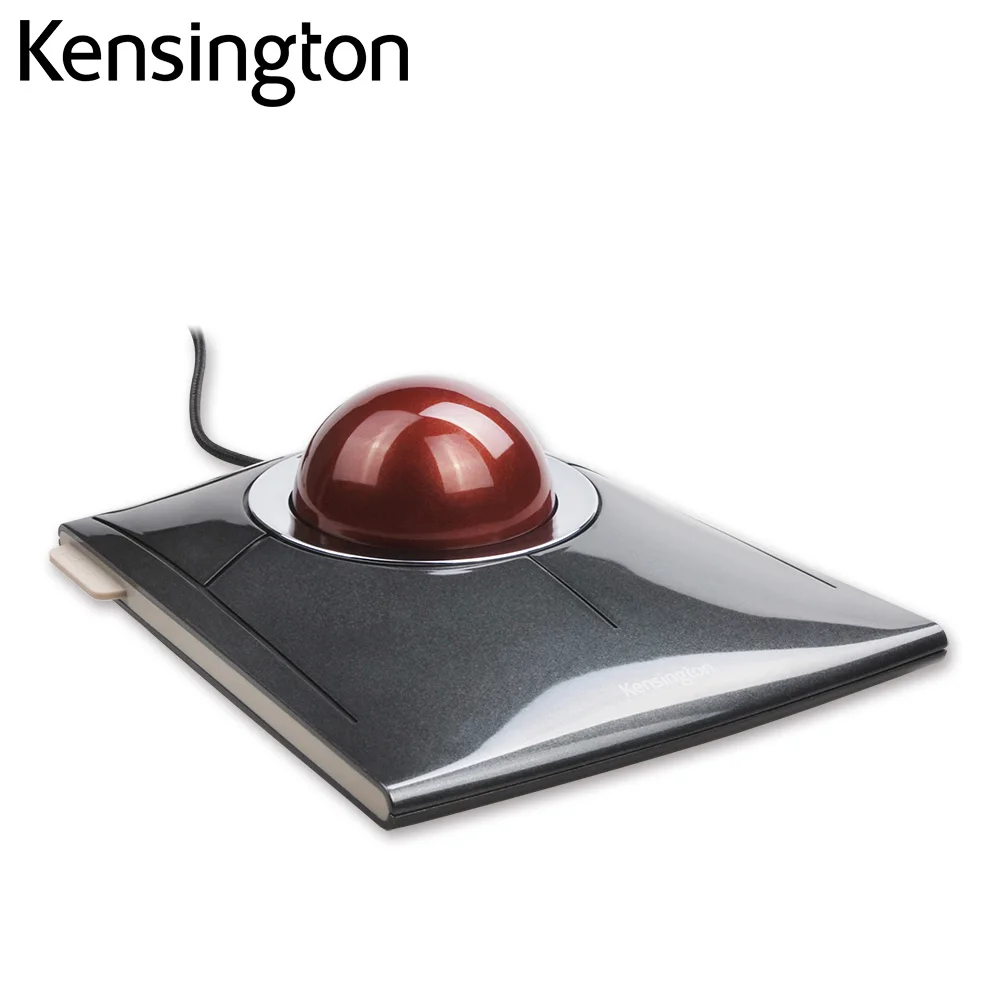 Kensington Trackball Mouse Original SlimBlade Wired Mouse Media Control for PC or Laptop with Large Ball for AutoCAD K72327